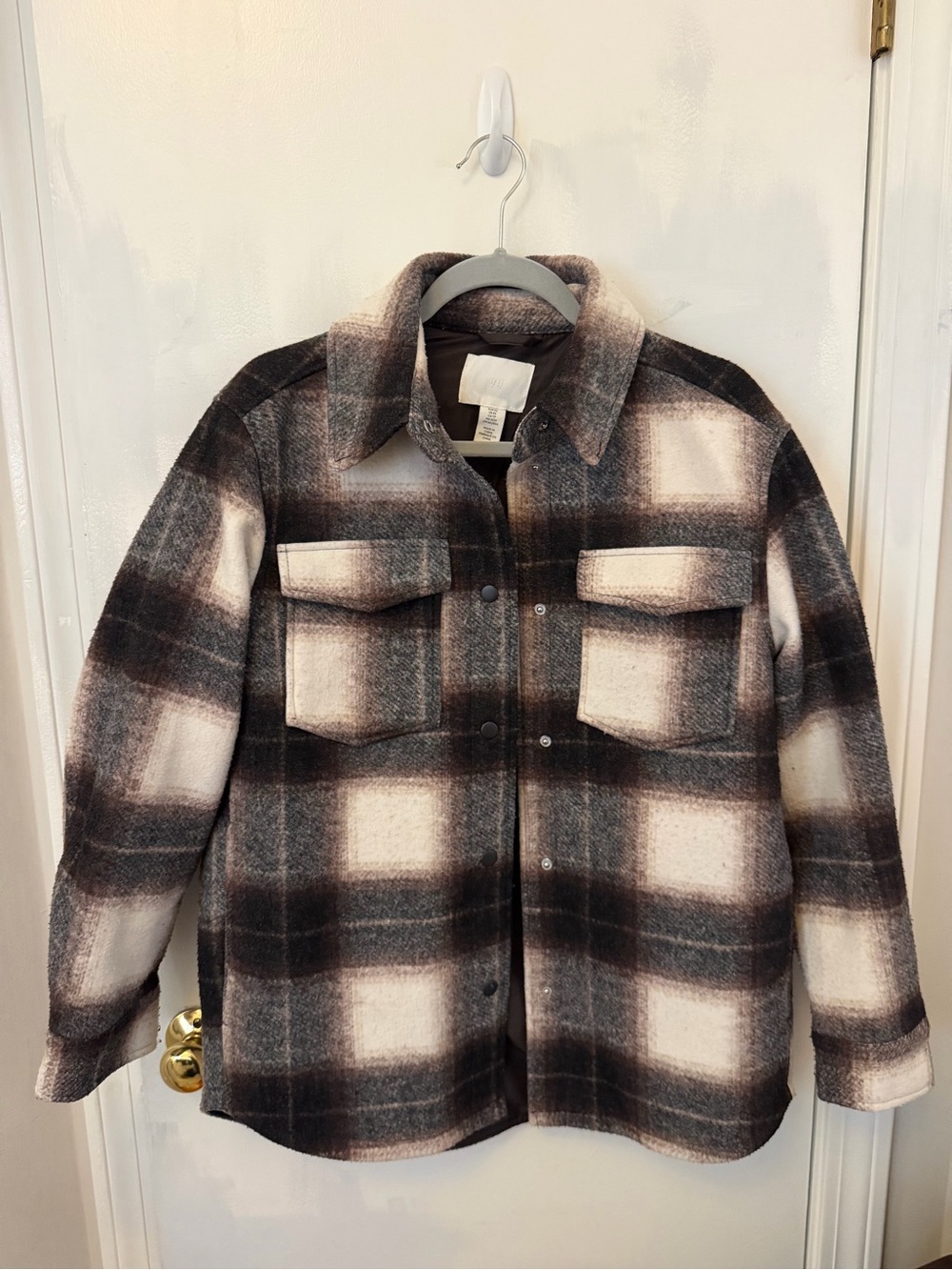 H&M Oversized Plaid Jacket